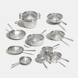 Batterie de cuisine en inox, 19 pièces - Stock