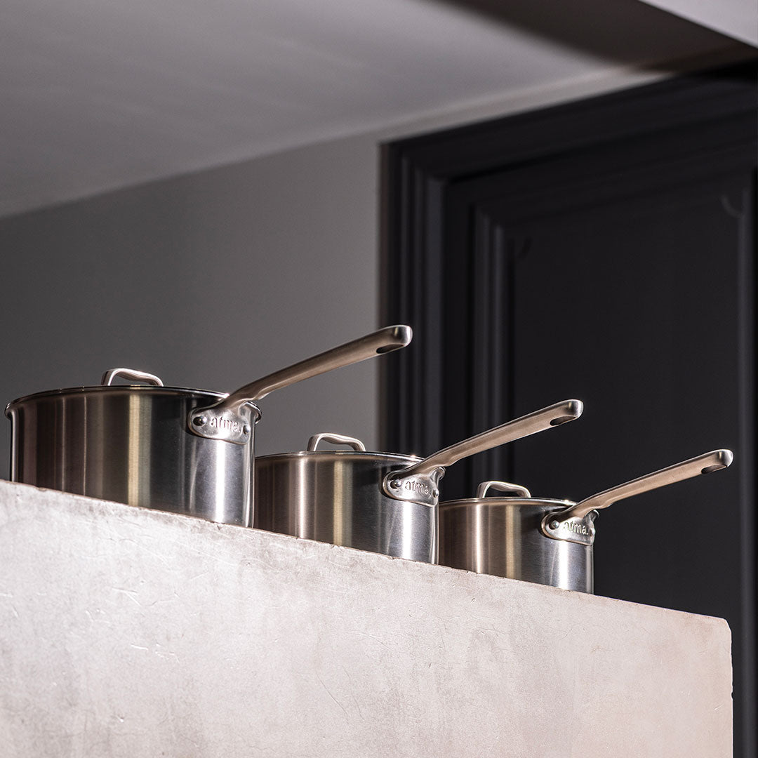 Batterie de cuisine en inox, 21 pièces - Stock
