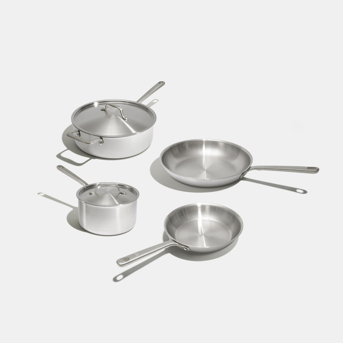 Batterie de cuisine en inox, 7 pièces - Précommande