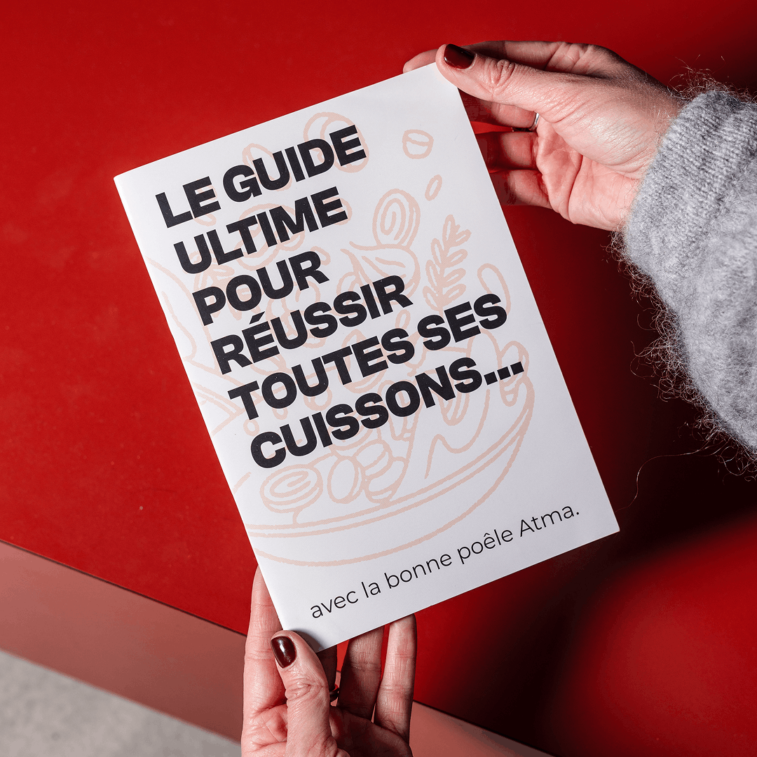 La bonne poêle en inox, manche doré - 30 cm