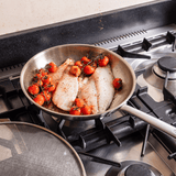 Batterie de cuisine en inox, 4 pièces - Stock