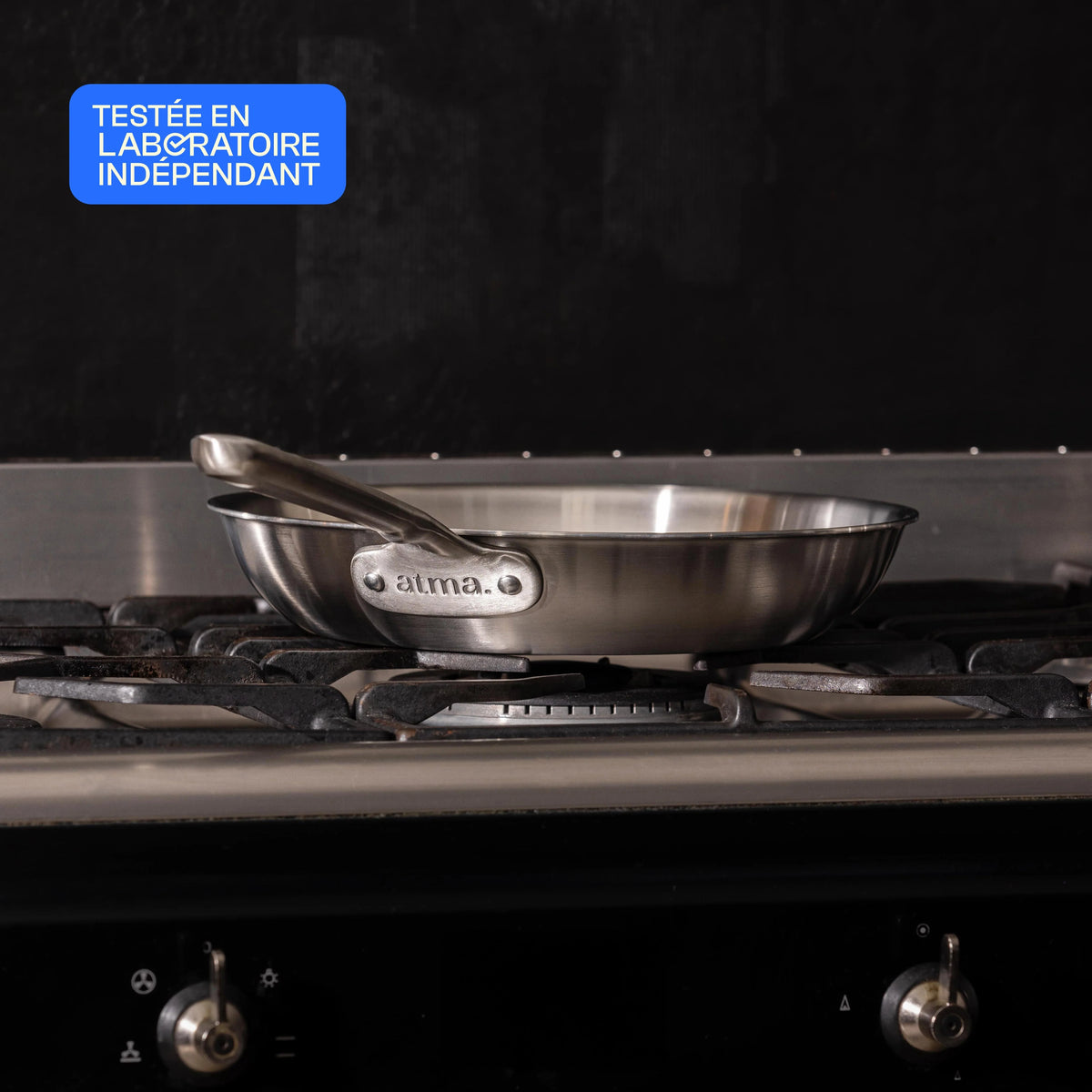 Pack Brigade - Set de 3 poêles en inox - Stock