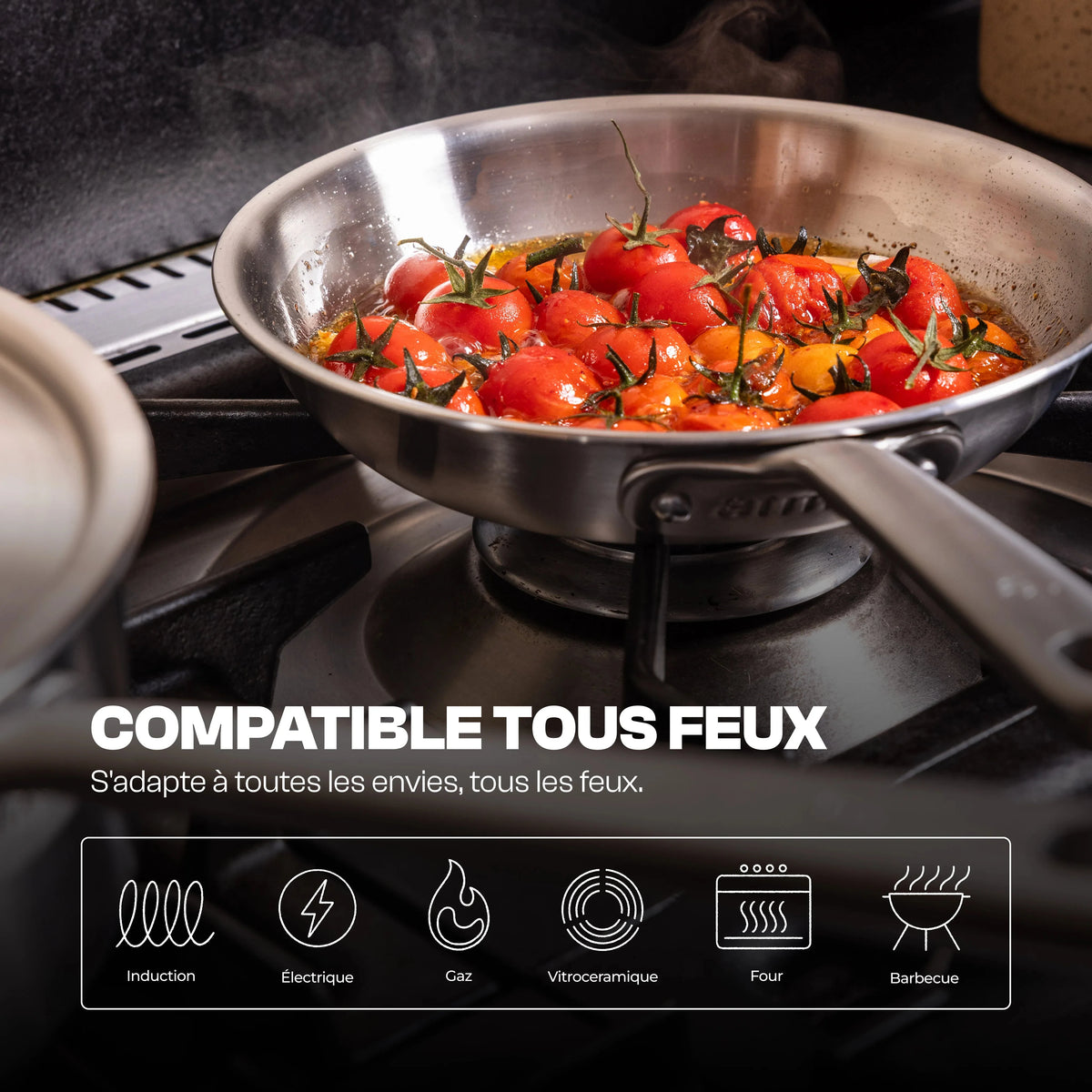 La bonne poêle en inox - 20 cm - Stock