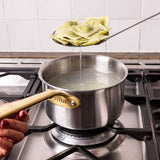 La casserole parfaite en inox, manche doré - 16 cm