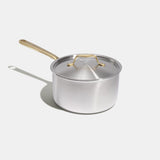 Le trio de casseroles parfaites en inox avec manches dorés