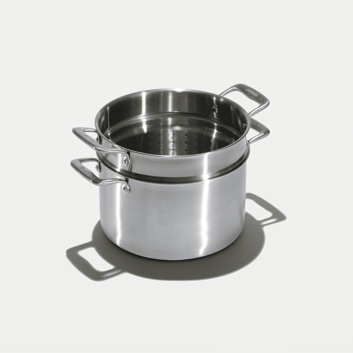 Le grand faitout en inox et son pasta pot