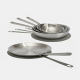 Le set Brigade et crêpière, inox 3-plis