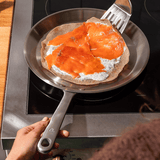 Le set Brigade et crêpière, inox 3-plis