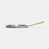 L'indispensable crêpière en inox, manche doré