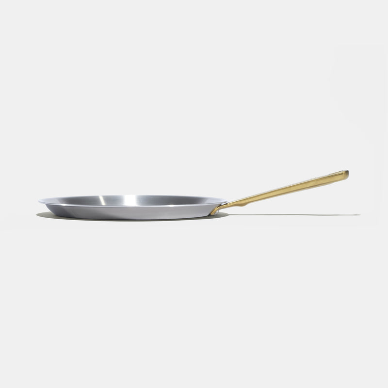 L'indispensable crêpière en inox, manche doré