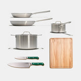 Set inox & découpe 9 pièces