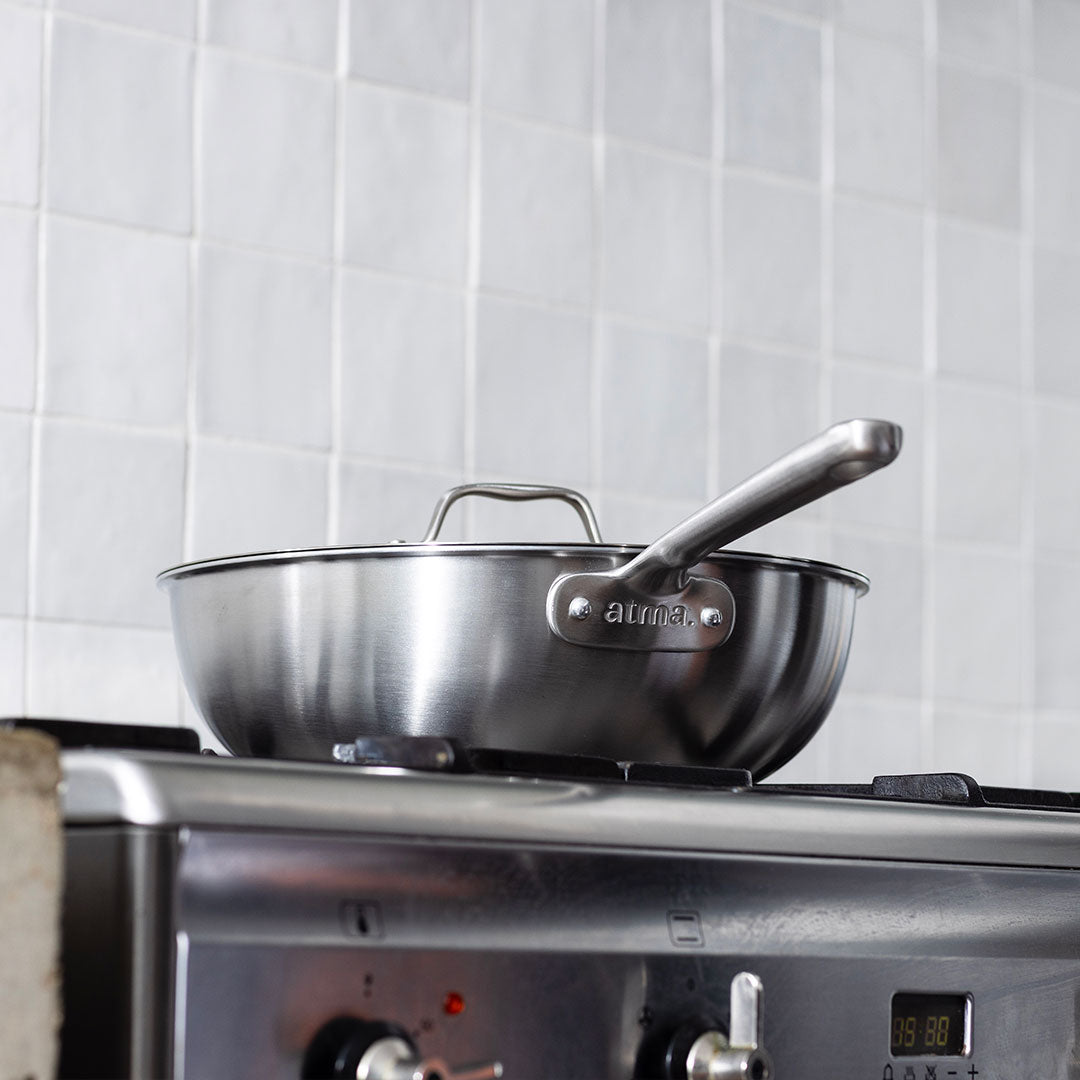 Batterie de cuisine en inox, 19 pièces - Stock